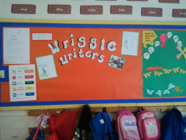 One of Wriggle Room Writer displays before it got filled up!